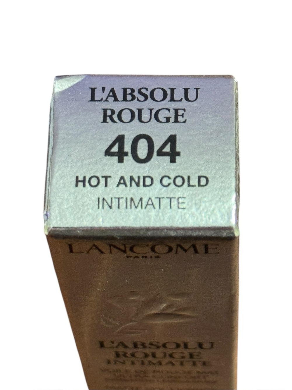 Lancôme L'Absolu Rouge Intimatte Soft Matte Lipstick Hot & Cold 404 0.12oz New - Picture 7 of 11